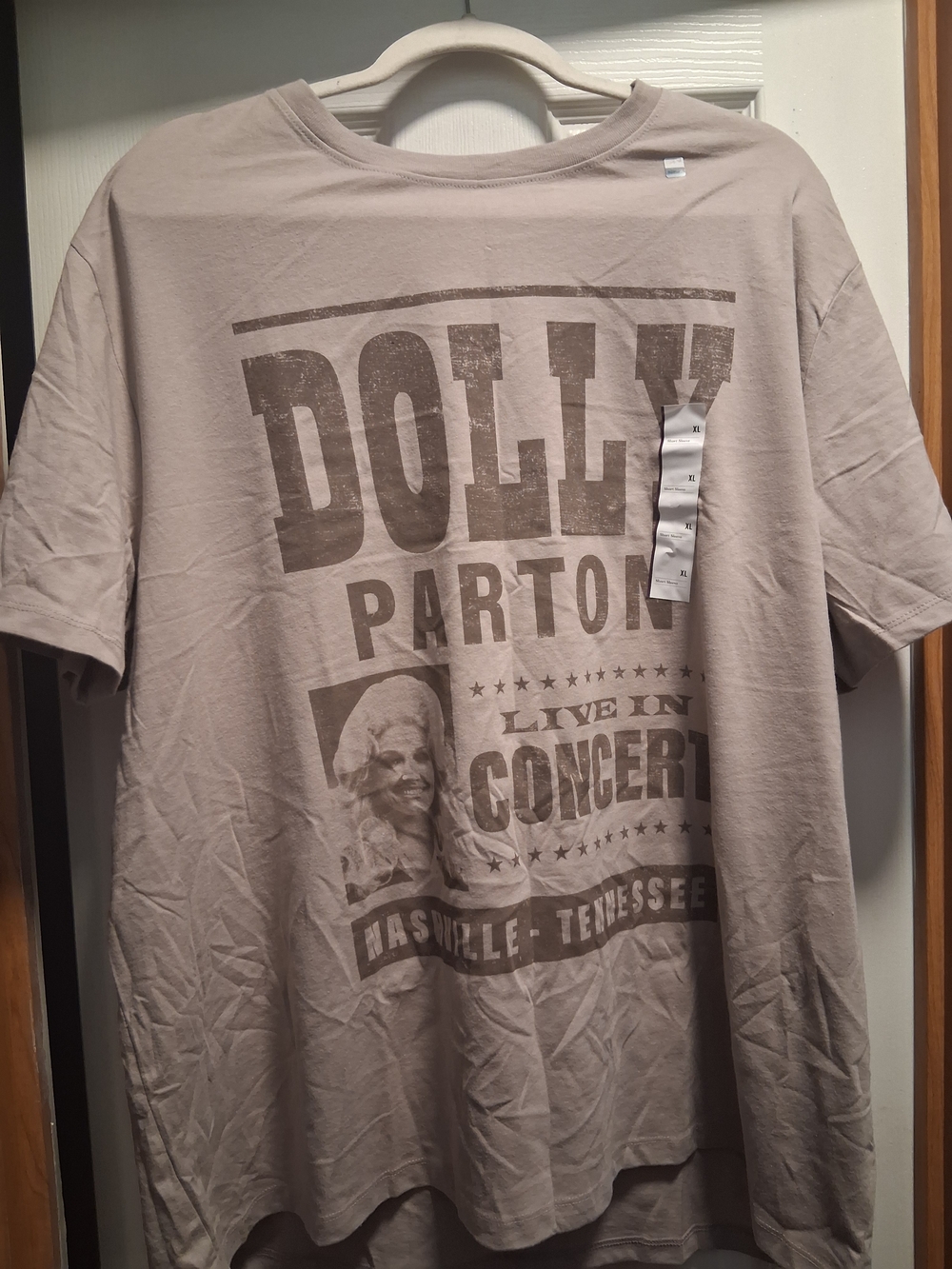 Taupe Dolly Parton Graphic Short-Sleeve Tee